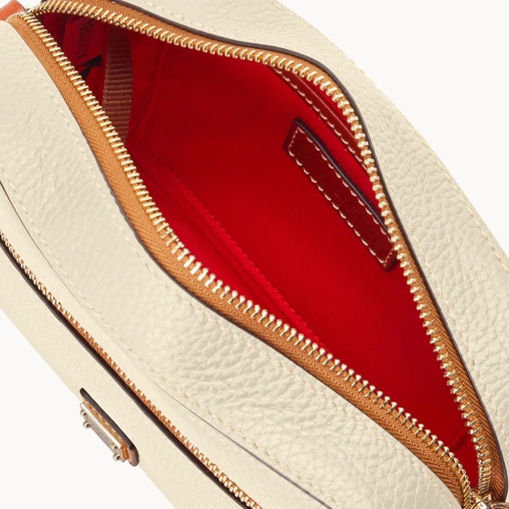 Dooney & Bourke Pebble Grain Camera Zip Crossbody - Bone - Picture 3 of 6